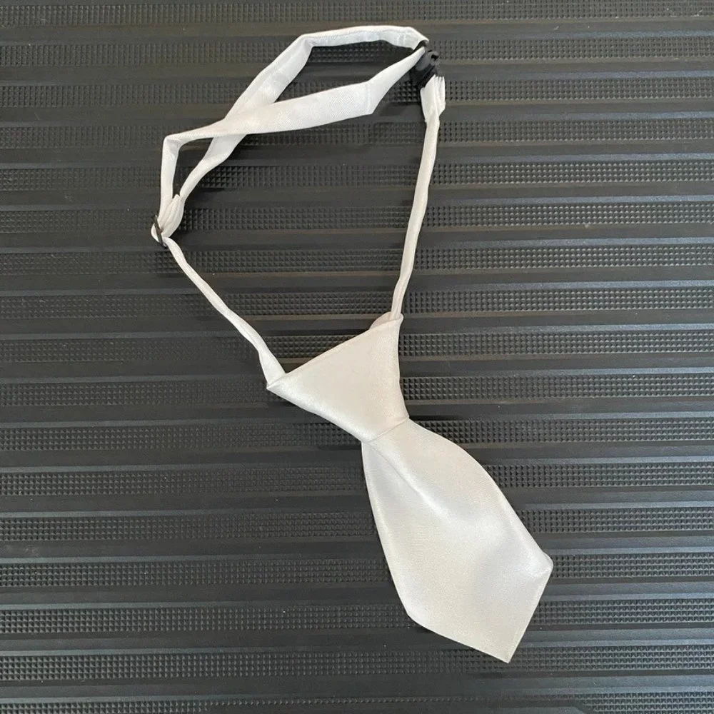 Pet - White Adjustable Tie, One Size